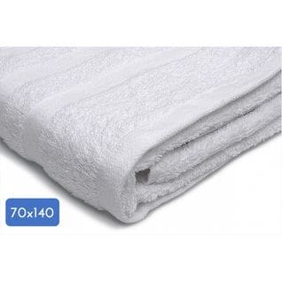 Drap De Douche Uni 70x140cm 100% Coton - 500g/m2 - Blanc