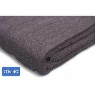 Drap De Douche Uni 70x140cm 100% Coton - 500g/m2 - Gris Foncé