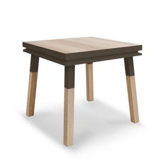 Bureau Carré Avec Tiroir 100 Cm, 100% En Frêne Massif