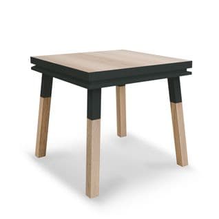 Bureau Carré Avec Tiroir 80 Cm, 100% Frêne Massif