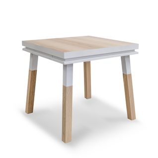 Bureau Carré Avec Tiroir 80 Cm, 100% Frêne Massif