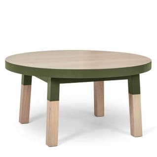 Table Basse Ronde Diamètre 100 Cm, 100% Frêne Massif