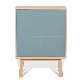 Bureau Secrétaire Avec Rangement De 90 Cm De Large, En Frêne