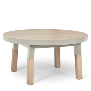 Table Basse Ronde Diamètre 80 Cm, 100% Frêne Massif