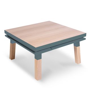 Table Basse Carrée 80 Cm, 100% Frêne Massif