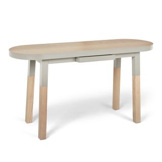 Bureau Console 100 Cm, 100% Frêne Massif