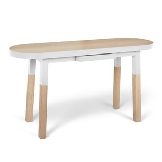 Bureau Console 100 Cm, 100% Frêne Massif