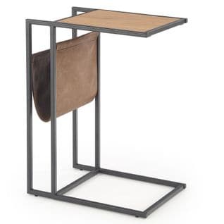 Table D'appoint Industrielle Avec Porte-revues Vineta