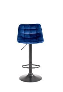 Tabouret De Bar En Velours Bleu Marine Manchester