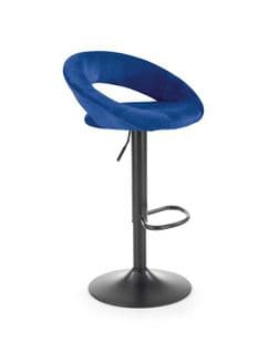 Tabouret De Bar Velours Bleu Marine Bedivere