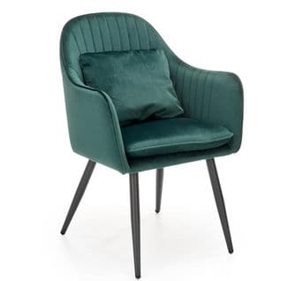 Chaise De Salle à Manger Velours Vert Dolom