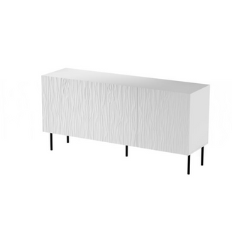 Buffet Bas Design Blanc Mat 152 Cm Mokt