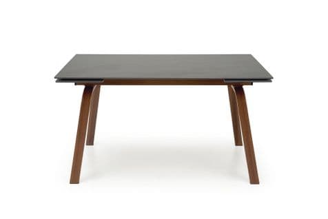 Table Extensible 140-200 Cm Aspect Marbre Noir Pedro