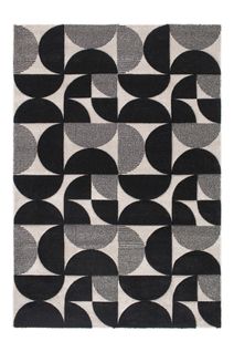 Tapis 160x230 cm URMI Noir/taupe