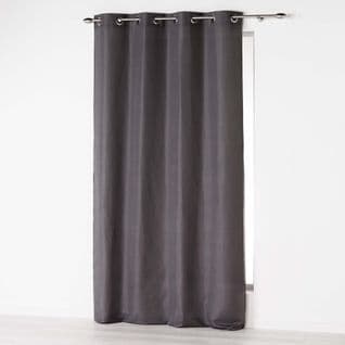 Rideau Uni 140x 260 Cm Absolu En Microfibre Anthracite