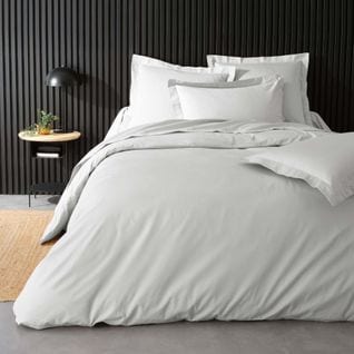 Pack Parure 260 X 240 Cm En Percale 78 Fils + Dh 160x200 Cm Blanc