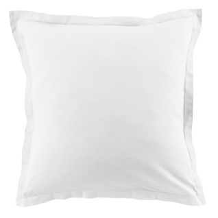 Lot De 2 Taies D'oreiller 100% Coton 57 Fils Taille 63 X 63 Cm Couleur Blanc