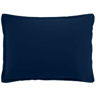 Taie D'oreiller 50x70 Cm Rectangle Satin De Coton Cobalt