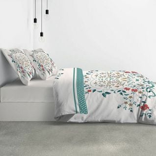 Housse De Couette 240x260 Cm + 2 Taies D'oreiller 63x63 Cm Coton Capucine