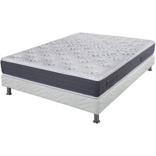 Matelas + Sommier Déco 160x200 Mousse - Majorca - Soutien Ferme - Made In France