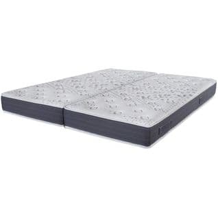 Matelas Mousse 2x90x190 Majorca - Hauteur 23 Cm - 5 Zones - Soutien Ferme