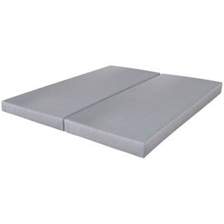 Sommier Déco Sr9 - Gris Clair 2x90x190 - Lattes Bois - H.13 Cm - Made In France