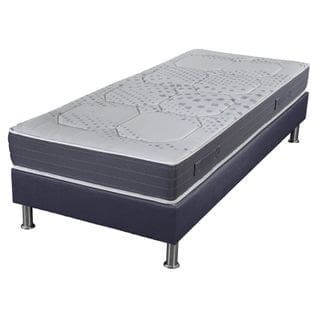 Matelas Mousse + Sommier Sp18 Volcan 90x200 Myriade - H. 21 Cm - Soutien Équilibré