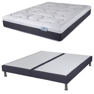 Matelas Ressort + Sommier Sr15 Volcan 180x200 Rueda - H. 27 Cm - Soutien Ferme