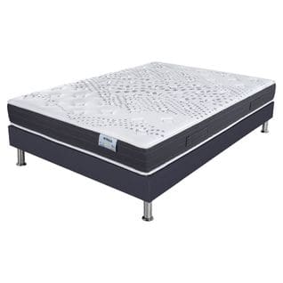 Matelas Mousse + Sommier Sr15 Volcan 160x200 Myriade - H. 21 Cm - Soutien Équilibré