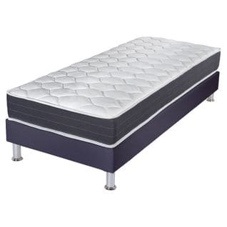 Matelas Ressort + Sommier Omega Volcan 90x190 Record - H. 20 Cm - Soutien Ferme