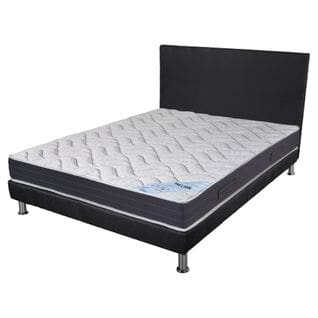 Matelas + Sommier + Tete Sr9 Deco 140x190 Melior - H. 20 Cm - Soutien Ferme