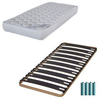 Matelas Mousse + Sommier C310 90x190 Montana - Hauteur 18 Cm - Soutien Équilibré