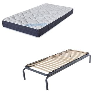 Lit Gigogne + Matelas Melior - 80x190 - Mousse - 20 Lattes Bois - Gain De Place