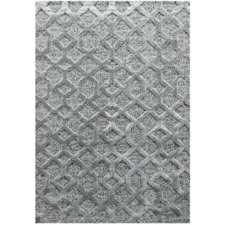 Yasi - Tapis Berbère à Relief - Gris 080 X 250 Cm