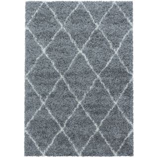 Berbere - Tapis De Style Berbère - Gris Et Blanc 280 X 370 Cm