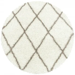 Berbere - Tapis Rond De Style Berbère - Ivoire Et Beige 080 X 080 Cm