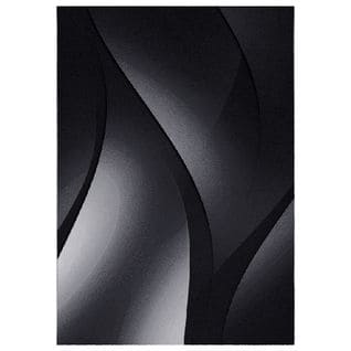 Dia - Tapis À Motifs Graphique - Noir Et Gris 200 X 290 Cm