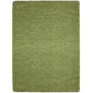 Shaggy - Tapis Uni à Poils Longs - Vert 080 X 150 Cm