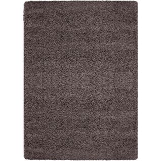 Shaggy - Tapis Uni à Poils Longs - Taupe 200 X 290 Cm