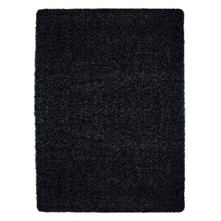 Shaggy - Tapis Uni À Poils Longs - Anthracite 140 X 200 Cm