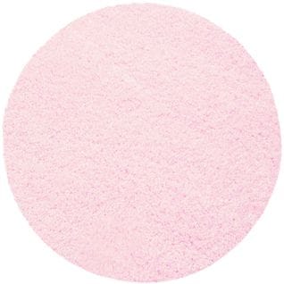 Shaggy - Tapis Uni Rond - Rose 120 X 120 Cm