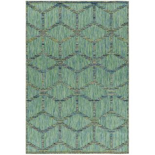 Tapis D'extérieur à Relief "ubud" Vert 160 X 230 Cm