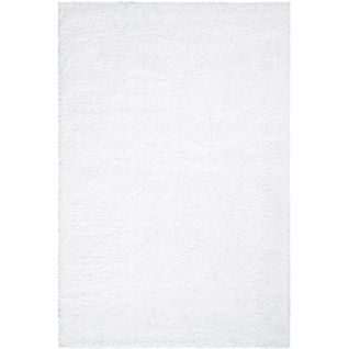 Tapis À Poils Longs Softy Blanc Neige 150x150cm