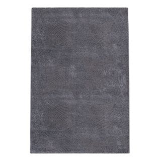 Tara - Tapis De Salon à Relief Arc Couleur Uni Gris 120x160cm