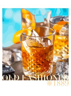 Cocktail - Signature Poster - Old Fashionned - 21x30 Cm