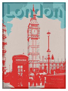 Travel - Signature Poster - London2 - 21x30 Cm