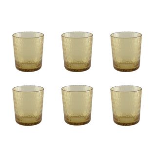 Verres à Eau Jaune Acrylique - Lot De 6