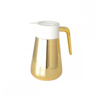 Cafetiere Isotherme Doree Et Blanche 1l