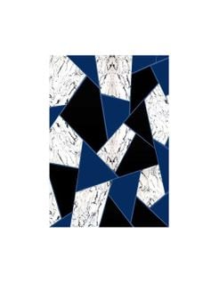 Tapis Djam Noir/bleu - 120x180