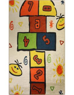 Tapis Marelle Multicolore - 80x150